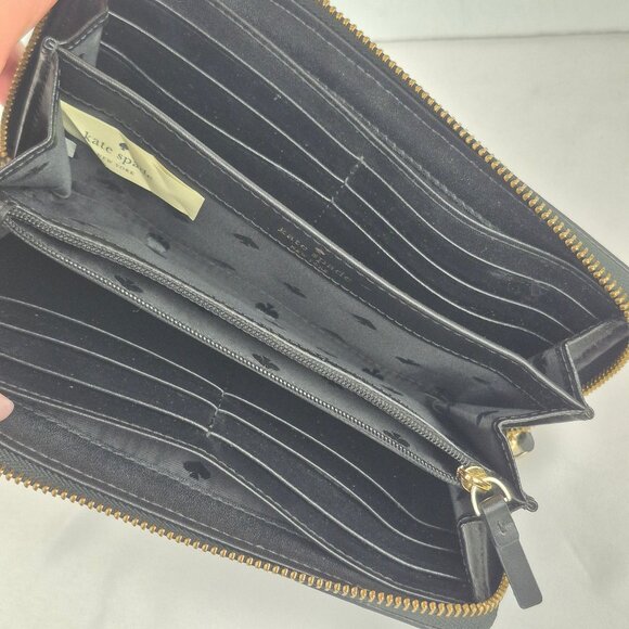 Kate Spade Studded Black Leather Wallet - Picture 7 of 16